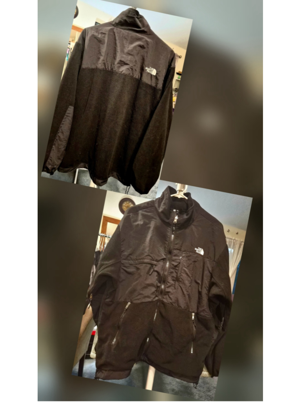 Men's The North Face Denali Fleece Jacket Black Size M